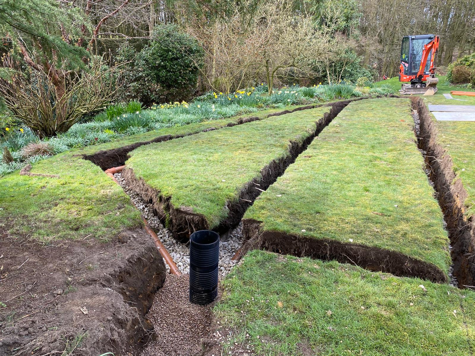 Drainage Field Installation